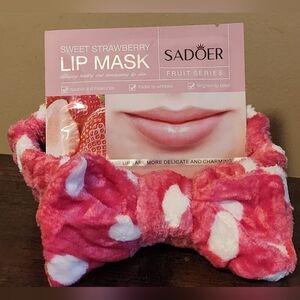 SPA HEADBAND/LIP MASK SET